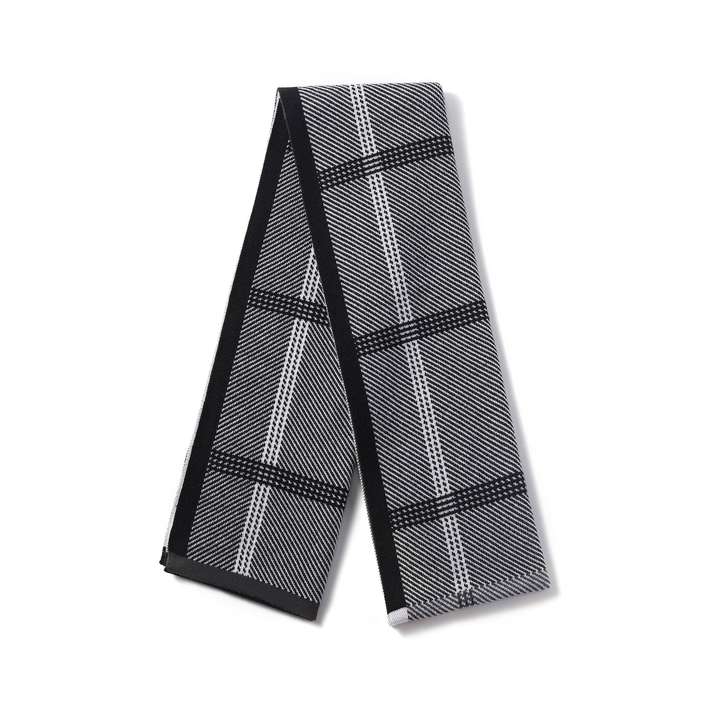 Mens Supersoft Luxury Jacquard Scarves - Checked