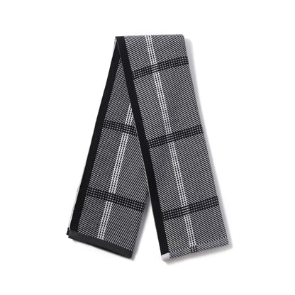 Mens Supersoft Luxury Jacquard Scarves - Checked