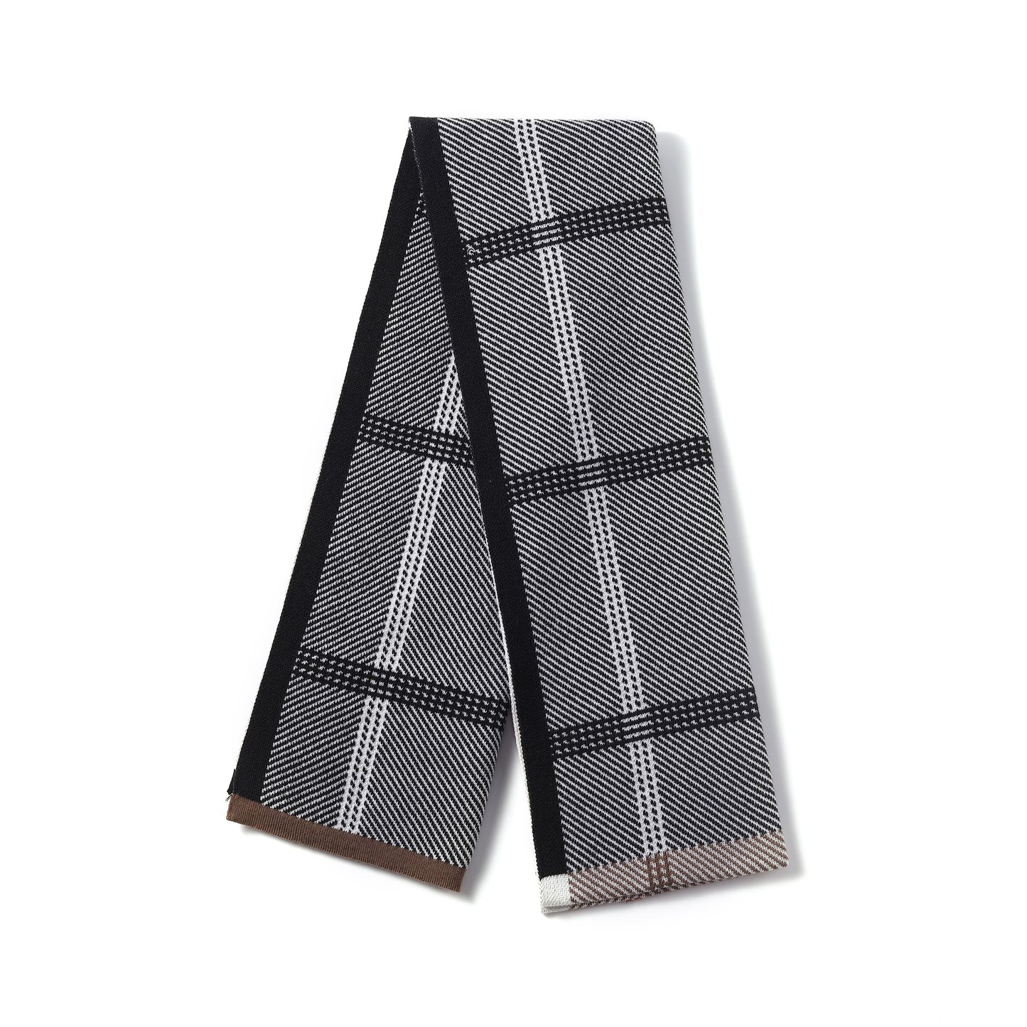 Mens Supersoft Luxury Jacquard Scarves - Checked