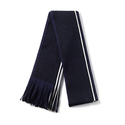 Mens Supersoft Luxury Knitted Scarves with tassels - Thin Stripes