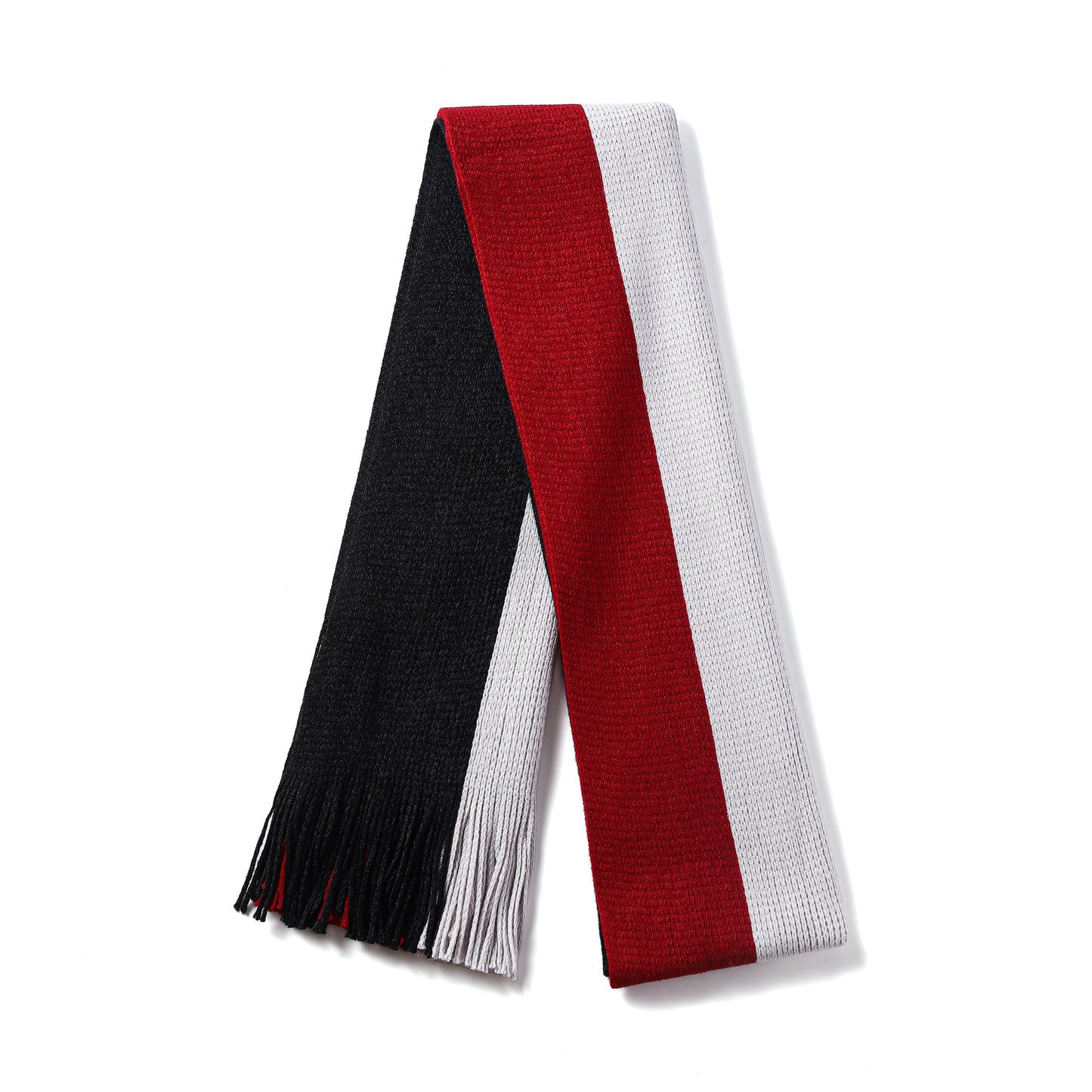 Mens Supersoft Luxury Knitted Scarves with tassels - Tri Stripes