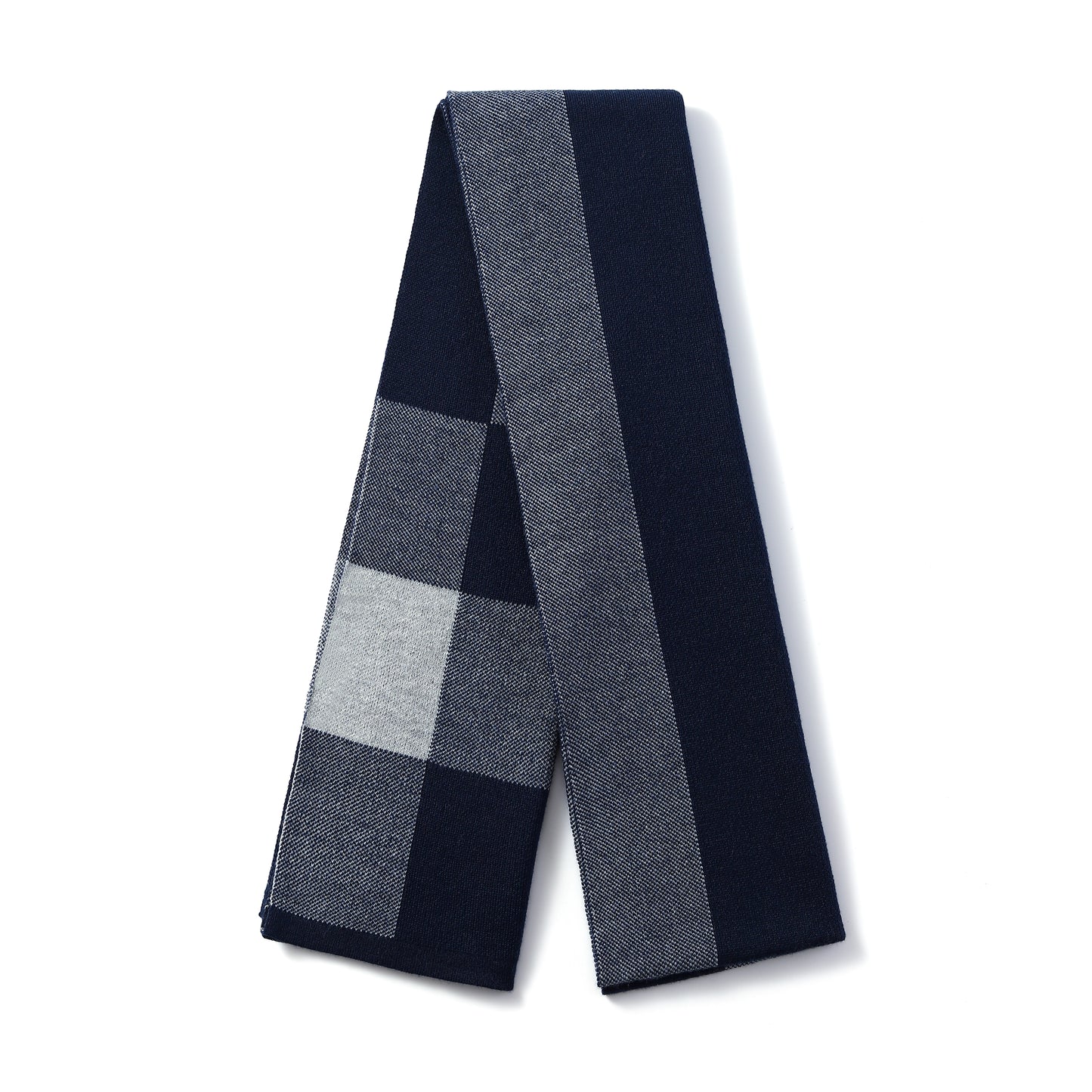 Mens Supersoft Luxury Woven Scarves - Block Check