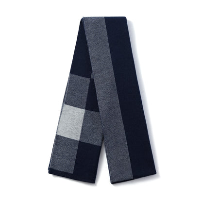 Mens Supersoft Luxury Woven Scarves - Block Check