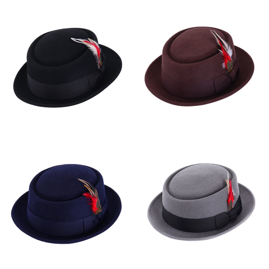 Premium Australian Wool Crushable Pork Pie Hats