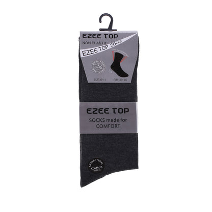 Mens Non Elastic Diabetic Socks - Plain Greys (12 Pairs)