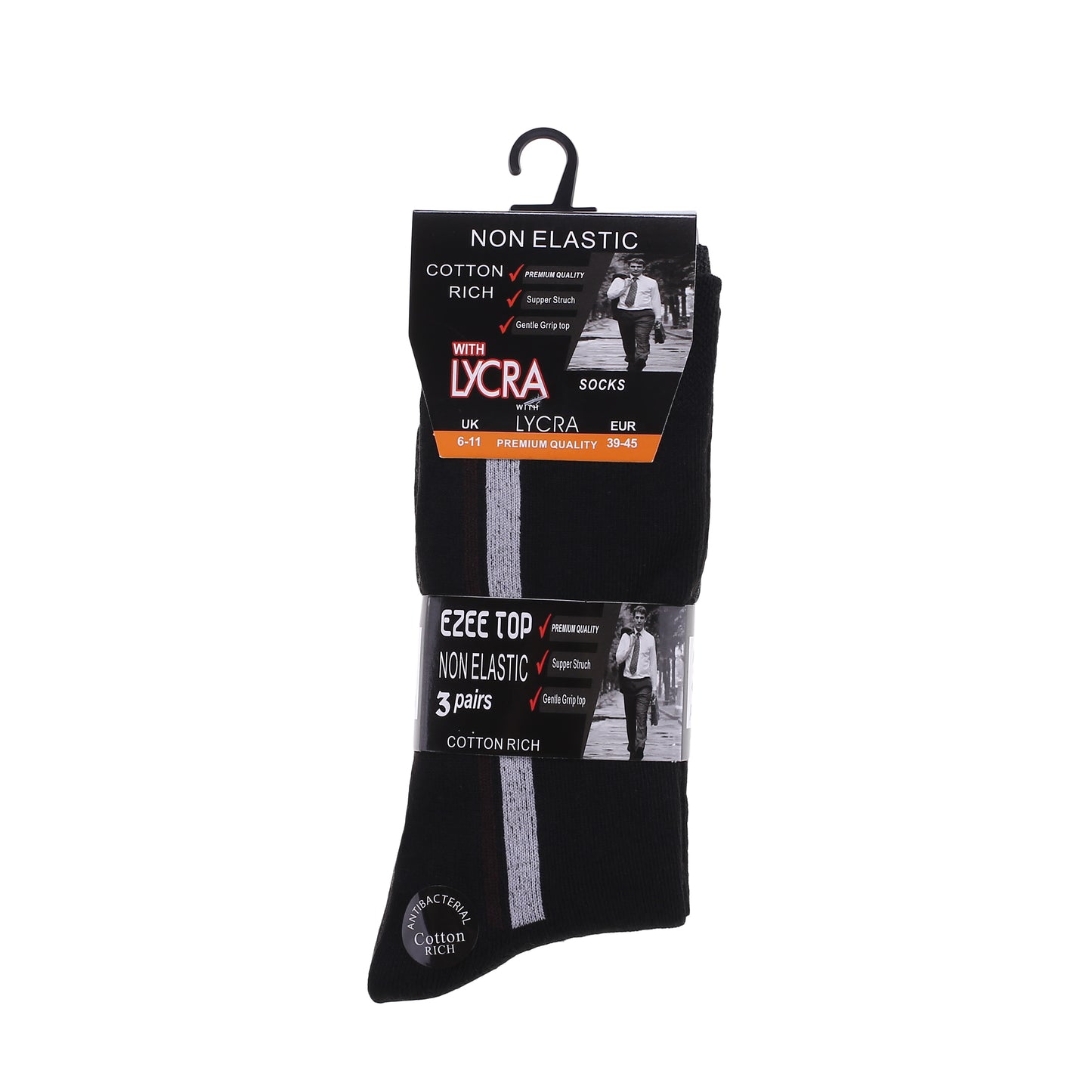 Mens Non Elastic Diabetic Socks - Formal (12 Pairs)