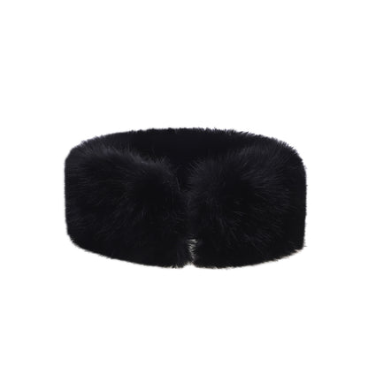 Luxury Fur Headband with Elastic Fit