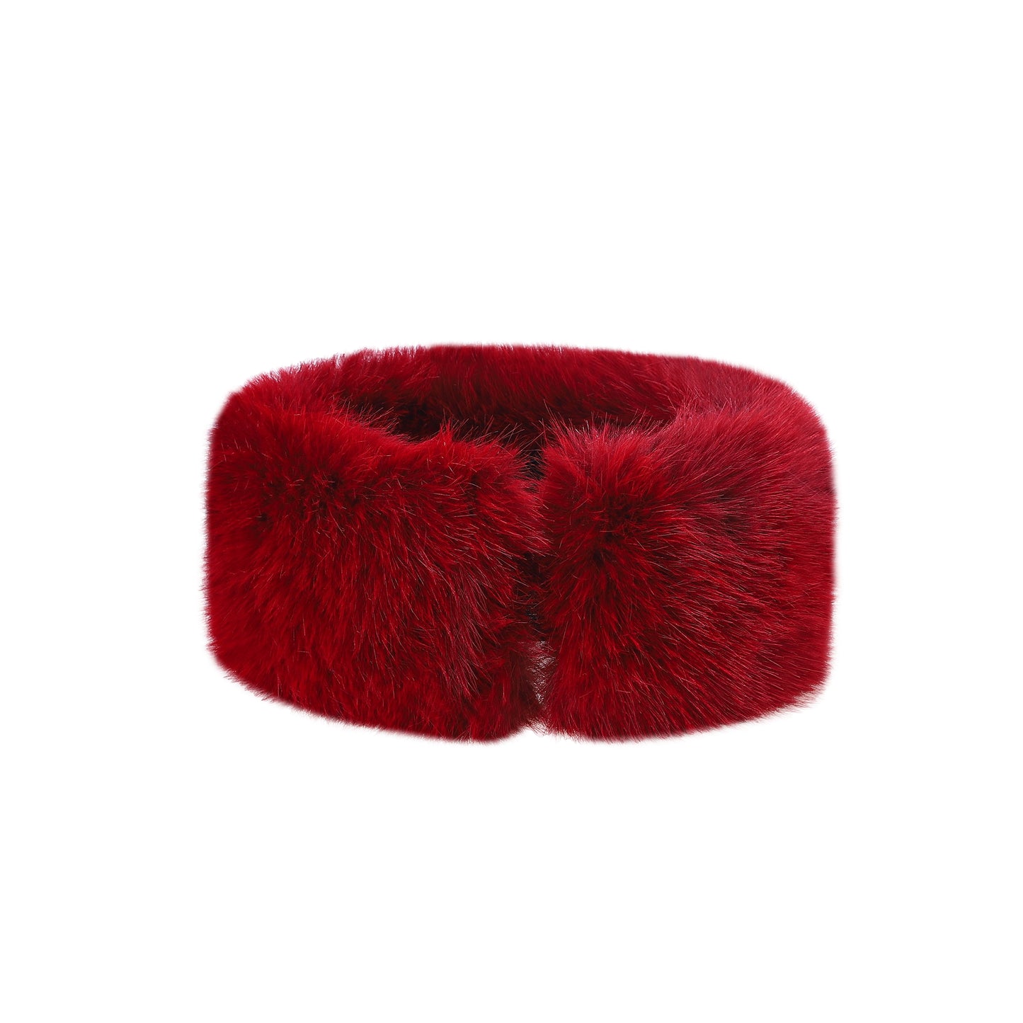 Luxury Fur Headband with Elastic Fit