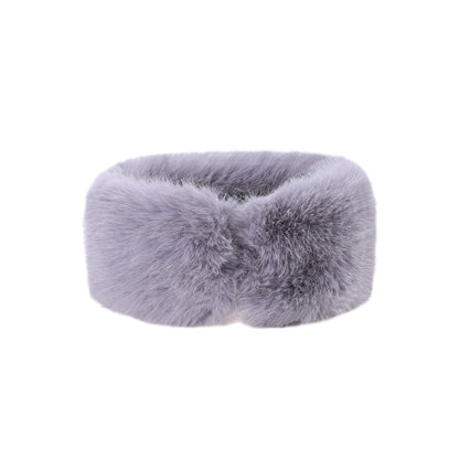 Luxury Fur Headband with Elastic Fit