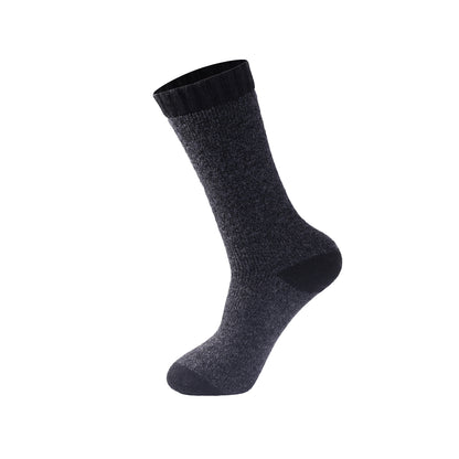 Mens Merino Lambs Wool Long Socks - Heathered (12 Pairs)
