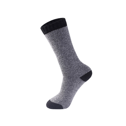 Mens Merino Lambs Wool Long Socks - Heathered (12 Pairs)