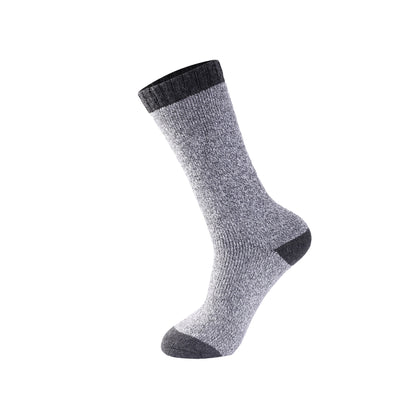 Mens Merino Lambs Wool Long Socks - Heathered (12 Pairs)
