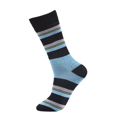 Mens Non Elastic Diabetic Socks - Stripes (12 Pairs)