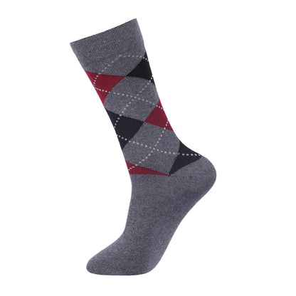 Mens Non Elastic Diabetic Socks - Bright Argyle (12 Pairs)