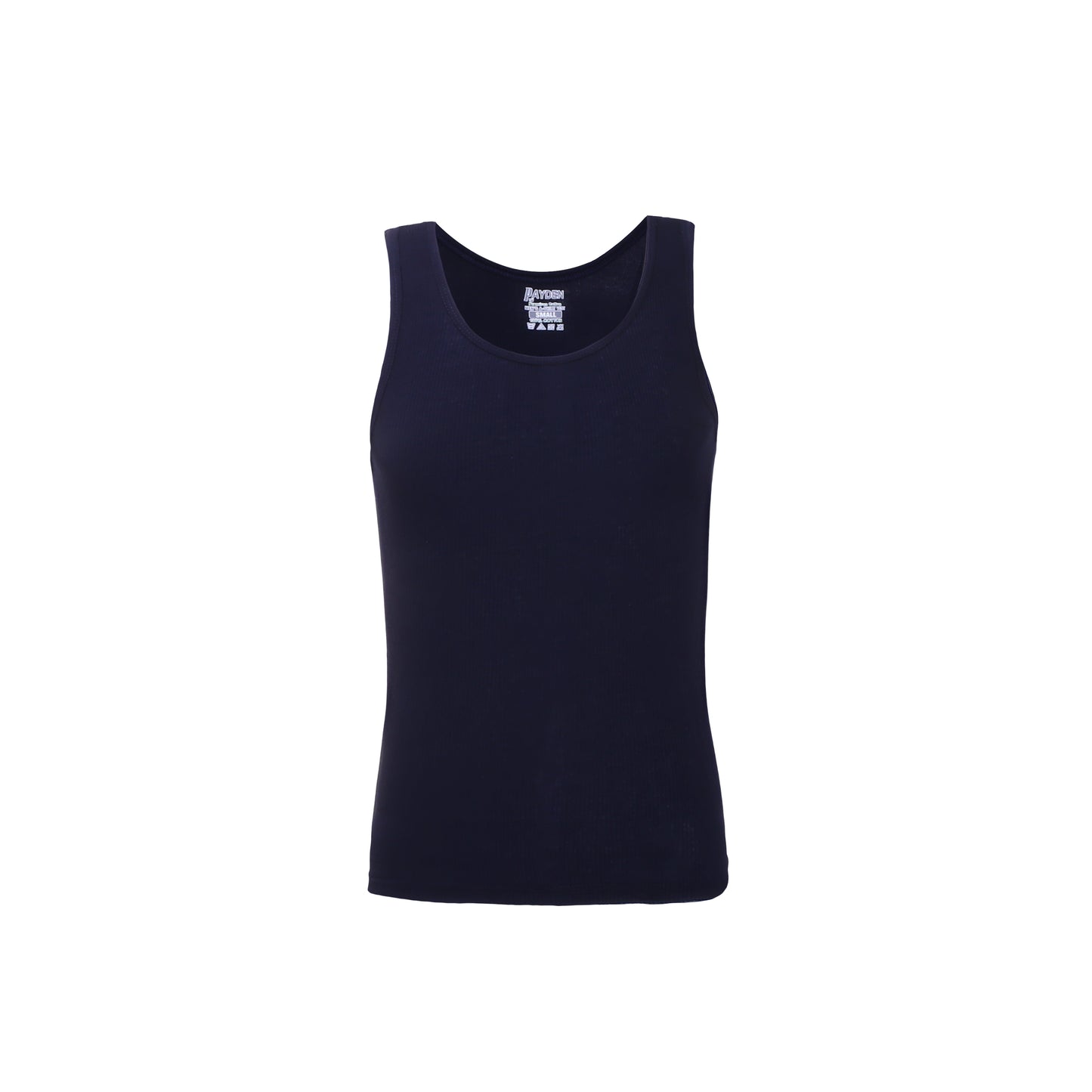 Mens Cotton Ribbed Vests - Assorted Colours