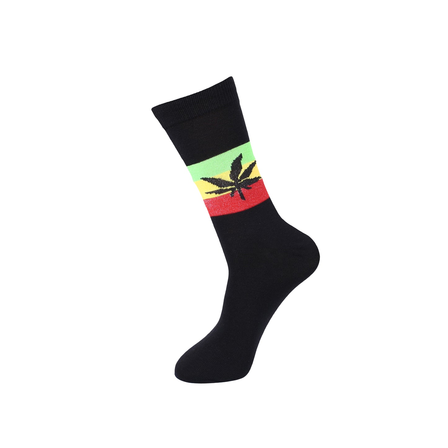Mens Dress Socks - Rasta (12 Pairs)