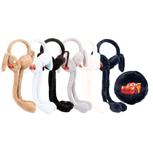Plush Ear Moving Earmuffs With Magical Lights & Sound - Racing Car
