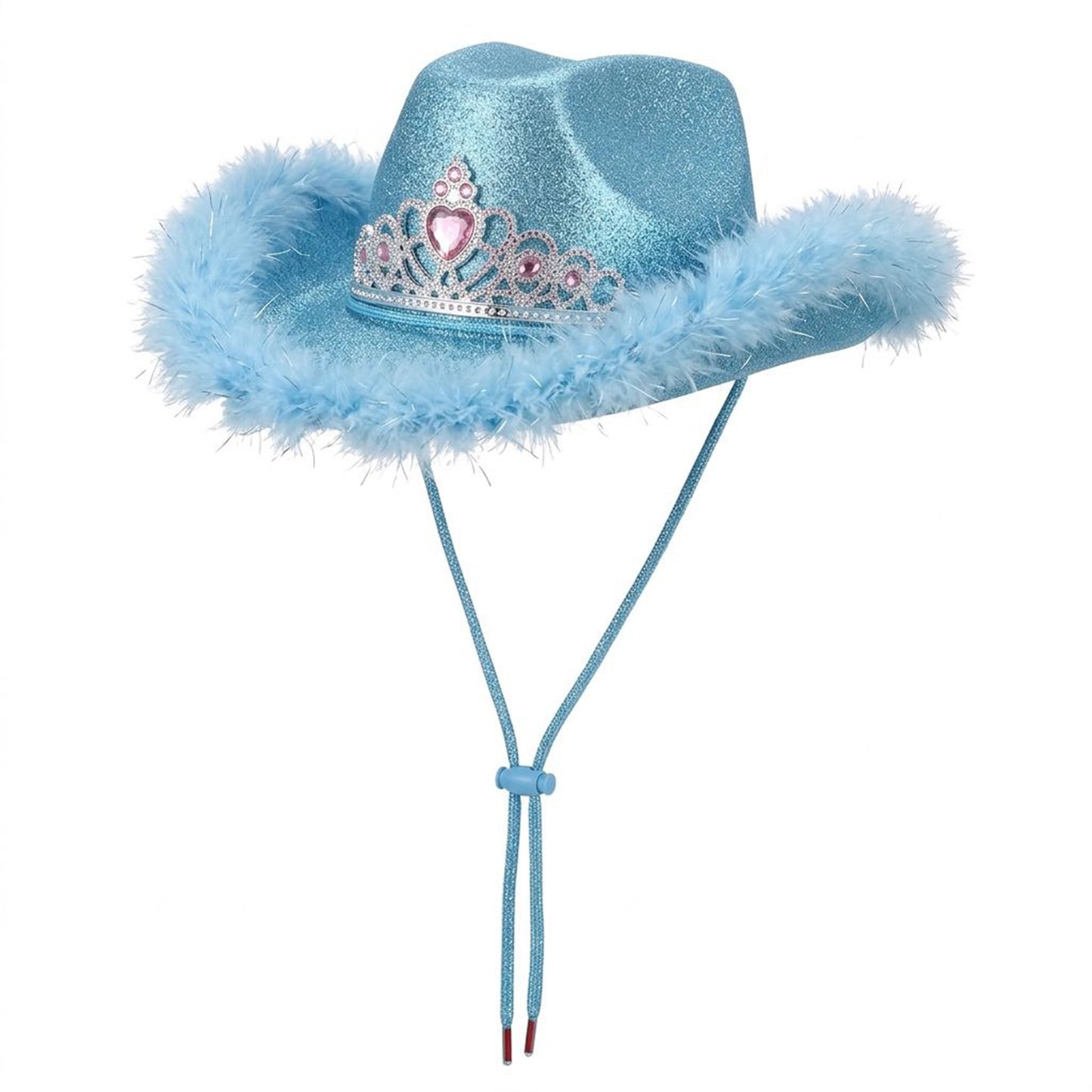 Tiara Feather Cowboy Hat – Assorted Colours