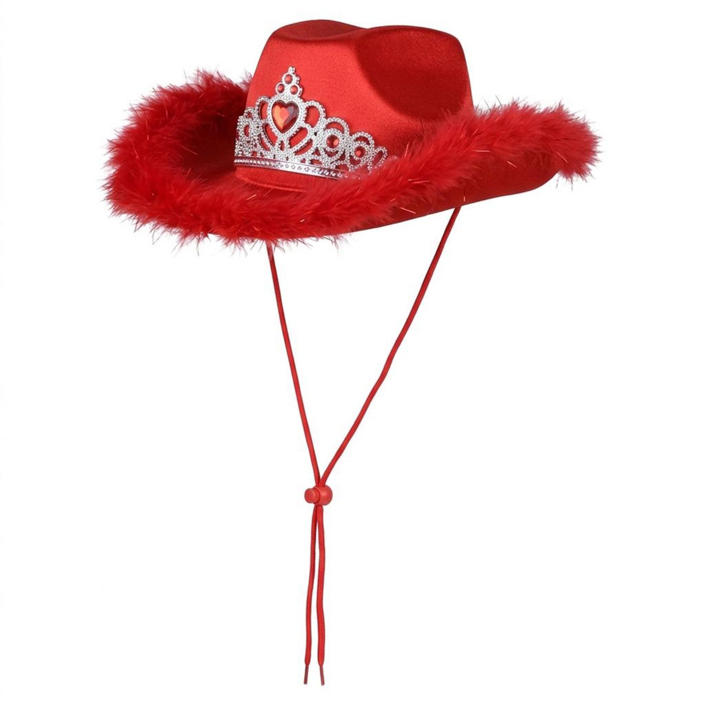 Tiara Feather Cowboy Hat – Assorted Colours
