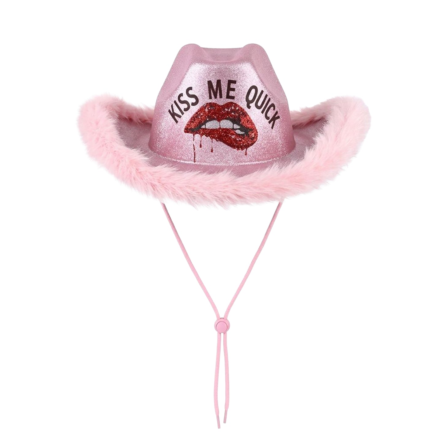 Kiss Me Quick Feather Cowboy Hat