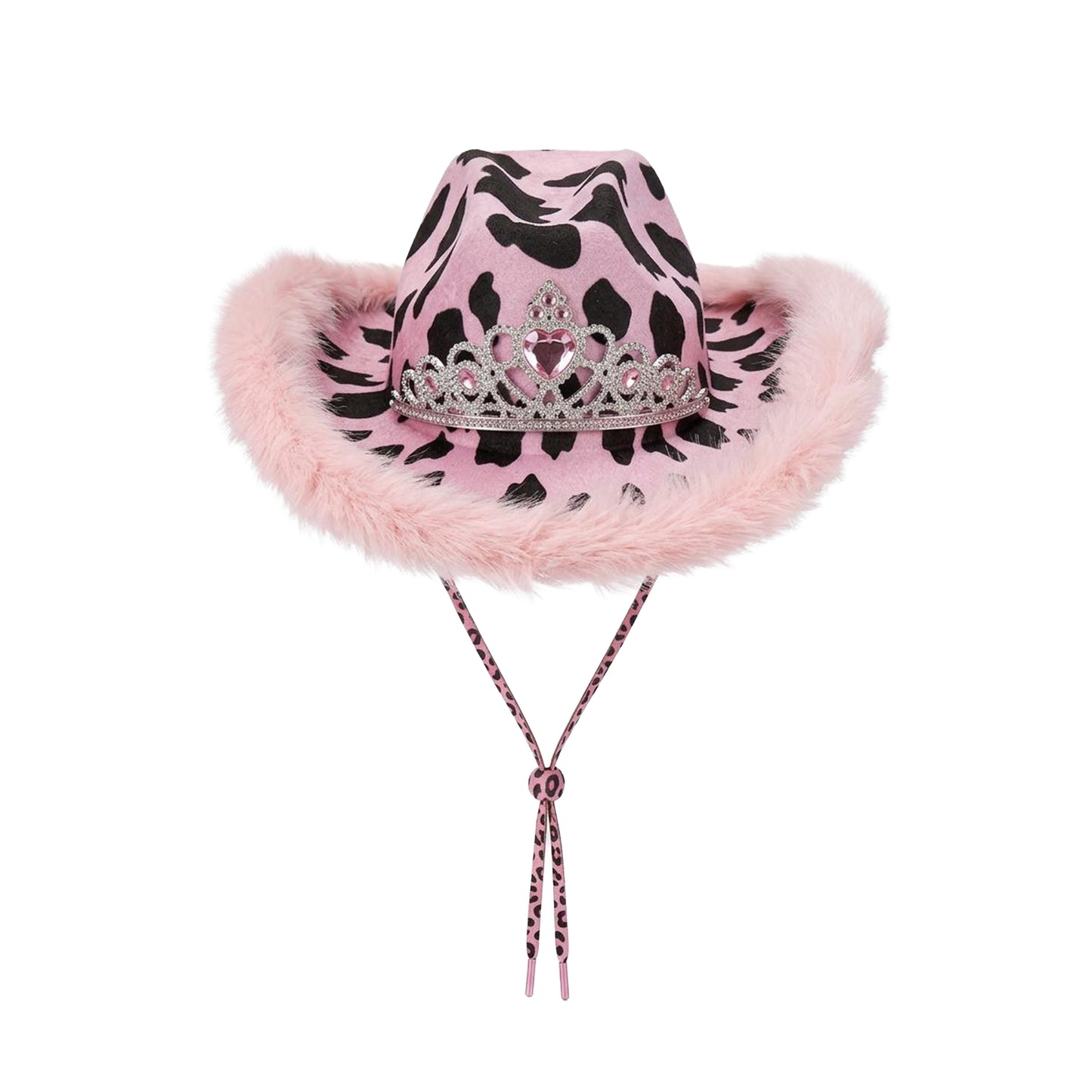 Cow Tiara Feather Cowboy Hat – Assorted Colours