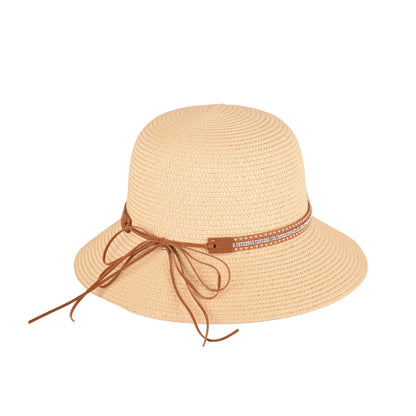 Ladies Elegant Cloche Hat with Diamante Tie Band – LHT-20