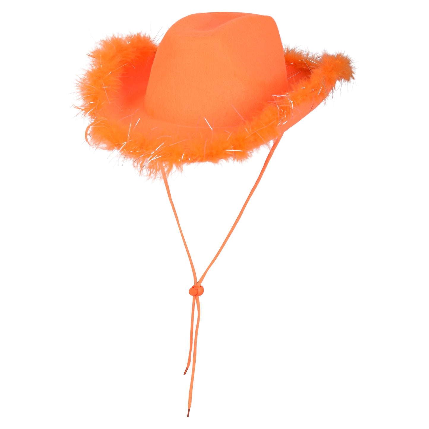 Feather Trimmed Plain Cowboy Hats