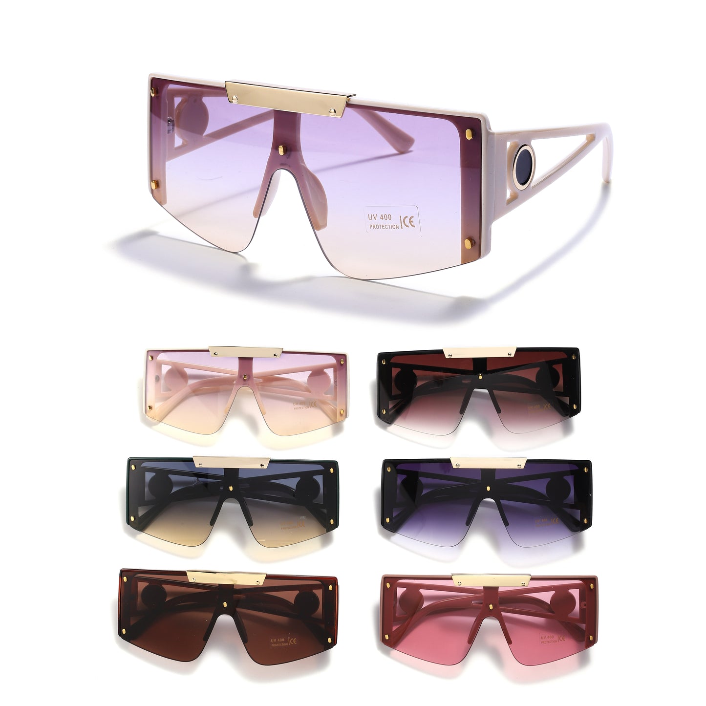 Royal Stallion Fashion Shield Sunglasses - LLSG25 (12 Units)