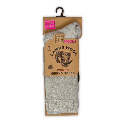 Ladies Merino Lambs Wool Socks - Assorted (12 Pairs)