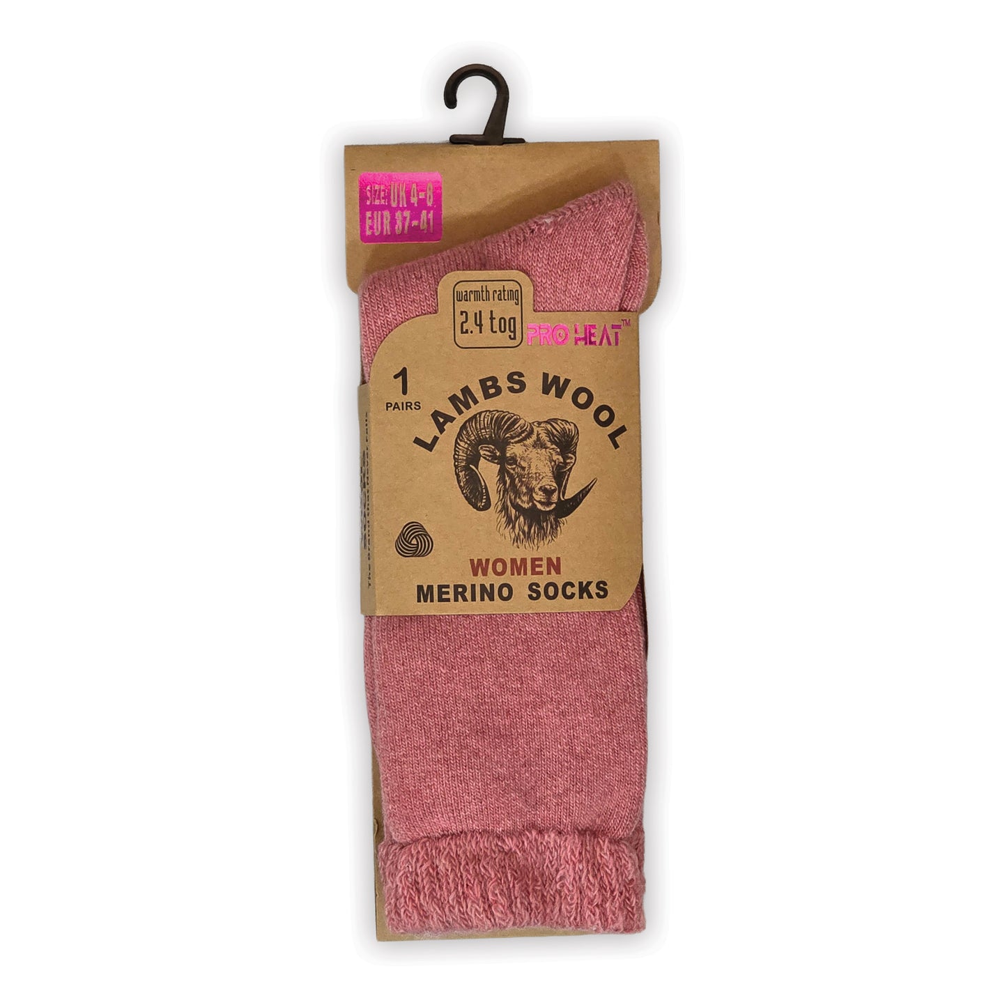 Ladies Merino Lambs Wool Socks - Assorted (12 Pairs)