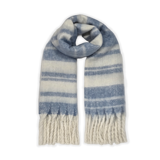 Ladies Cosy Multi-Colour Fluffy Blanket Scarf LSC-2