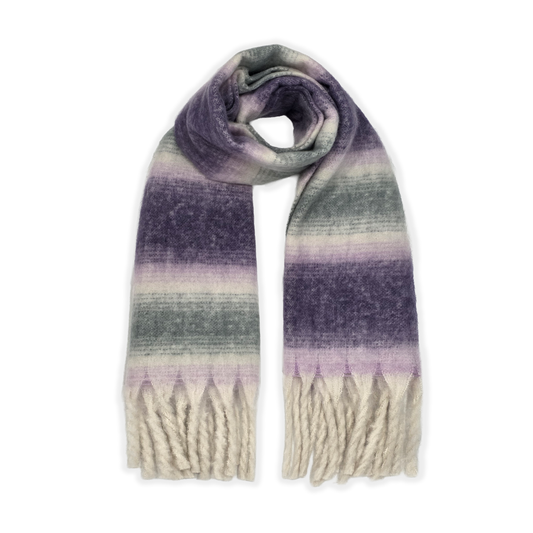 Ladies Cosy Multi-Colour Fluffy Blanket Scarf LSC-6