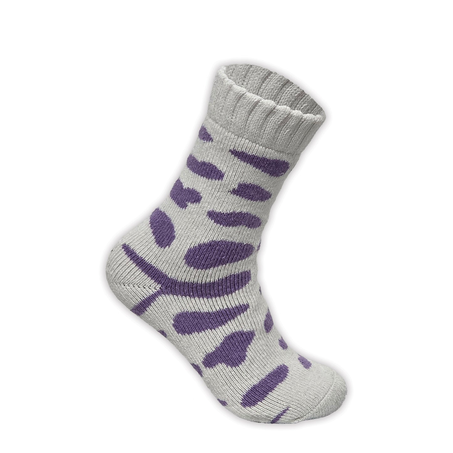 Ladies Merino Lambs Wool Socks - Cow Print (12 Pairs)