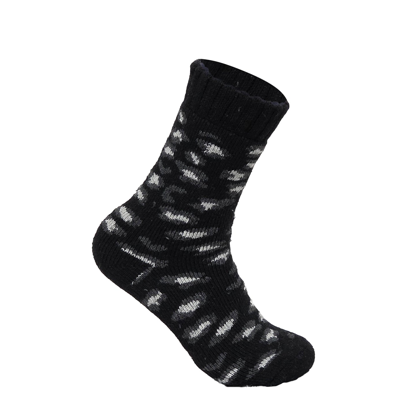Ladies Merino Lambs Wool Socks - Leopard Print (12 Pairs)
