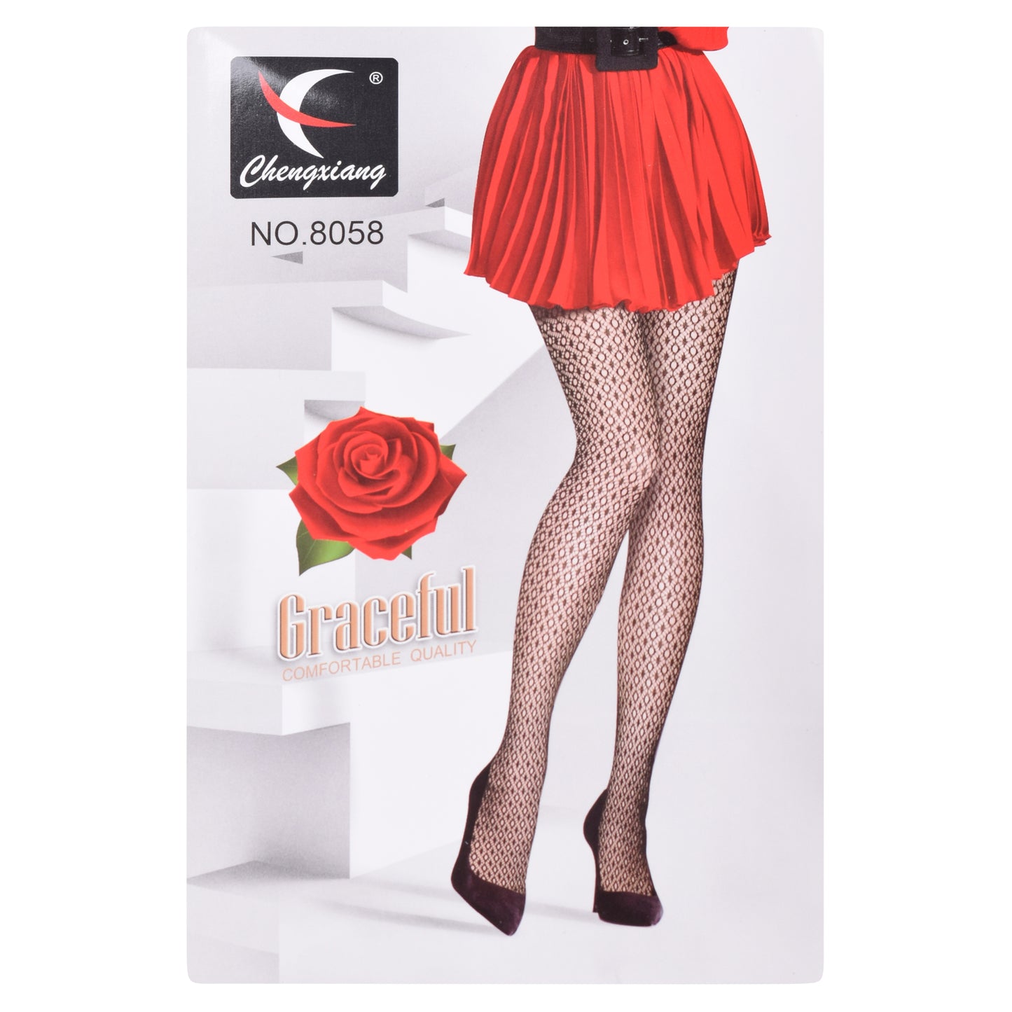 Mini Diamond Full Foot Fishnet Tights
