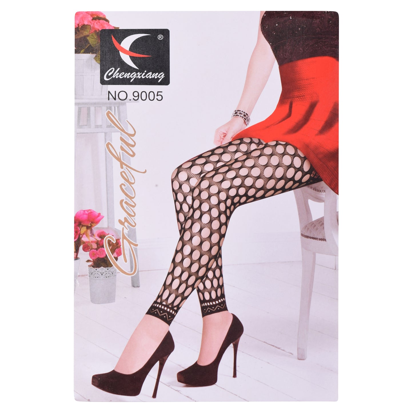 Large Hole Footless Fishnet Tights