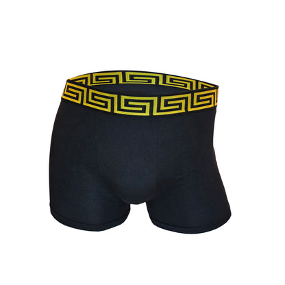 High Impact Men’s Boxer Shorts with Geometric Waistband
