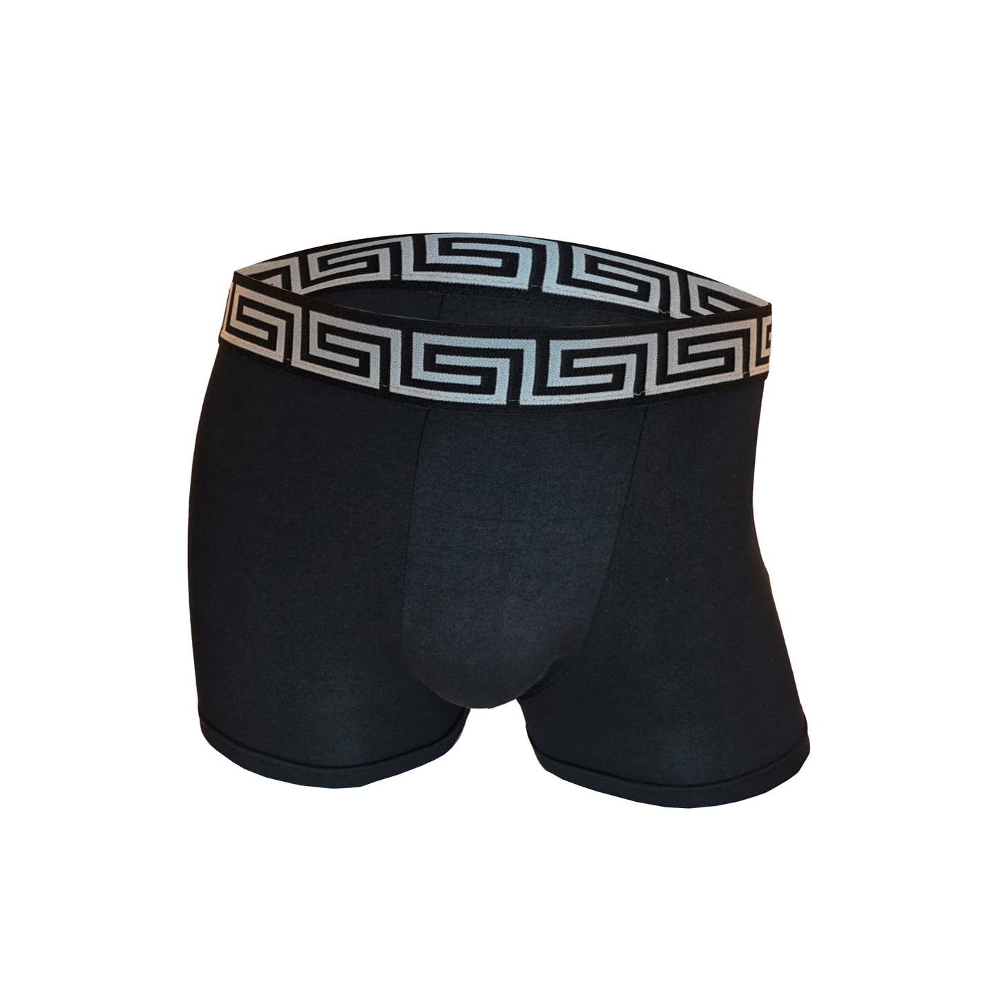 High Impact Men’s Boxer Shorts with Geometric Waistband