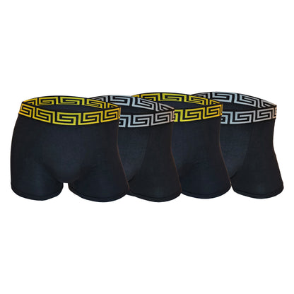 High Impact Men’s Boxer Shorts with Geometric Waistband