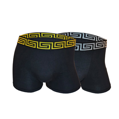 High Impact Men’s Boxer Shorts with Geometric Waistband