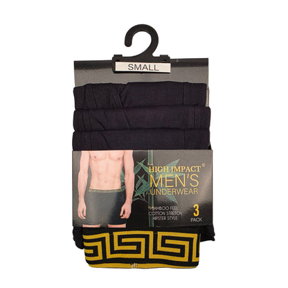 High Impact Men’s Boxer Shorts with Geometric Waistband