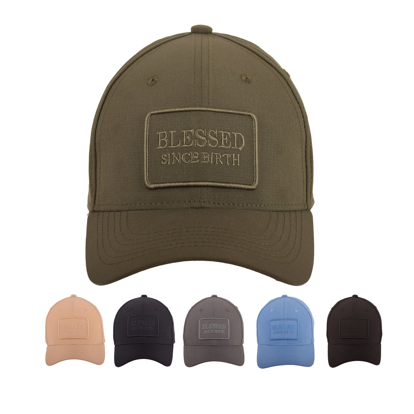 Blessed Since Birth Embroidered Baseball Caps