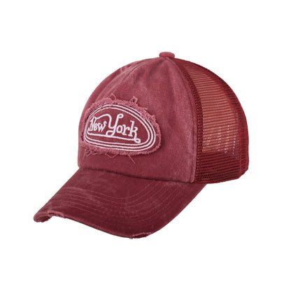Vintage New York Distressed Trucker Cap