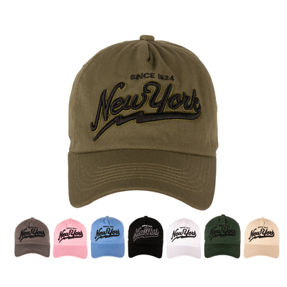 Classic New York Signature Embroidered Baseball Cap
