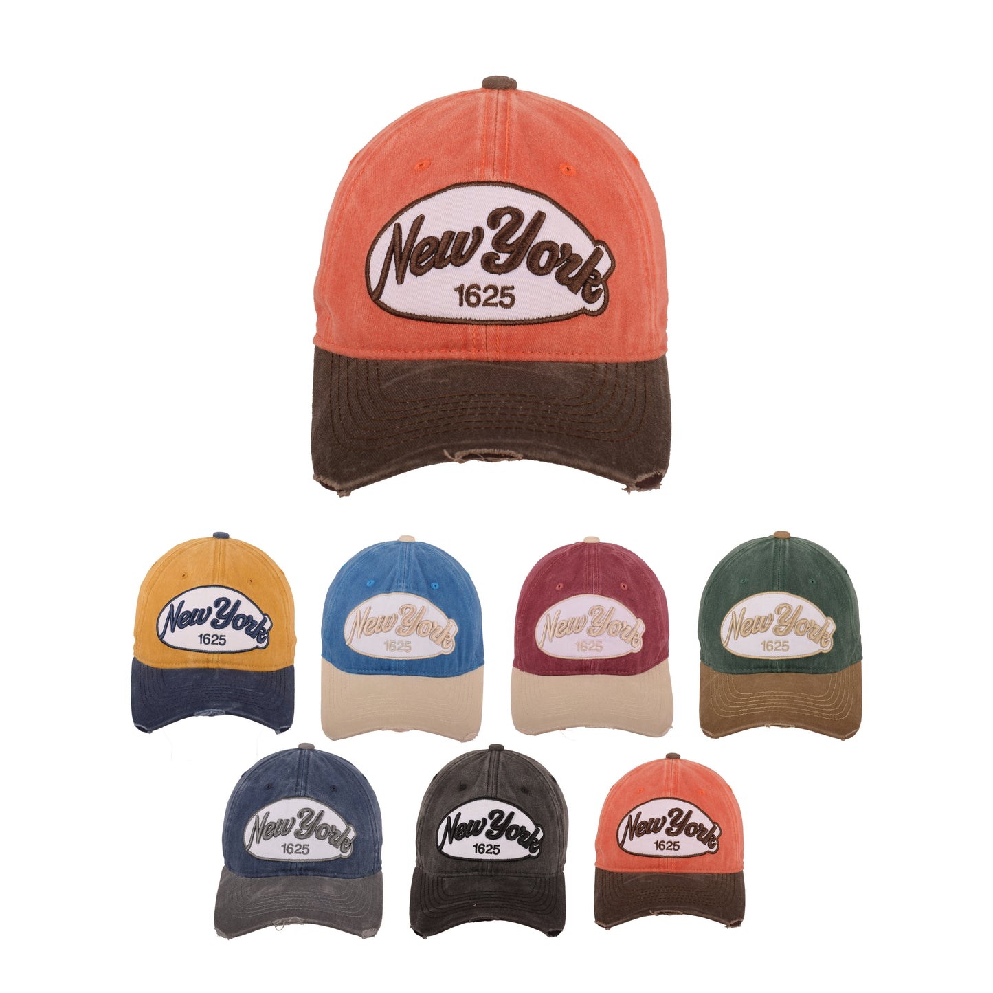 Vintage New York 1625 Distressed Baseball Cap