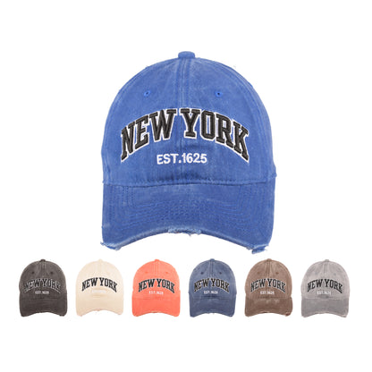Vintage Retro New York EST.1625 Distressed Baseball Cap