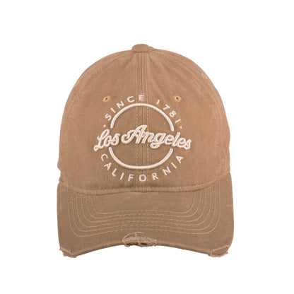 Vintage Retro Los Angeles Distressed Baseball Cap