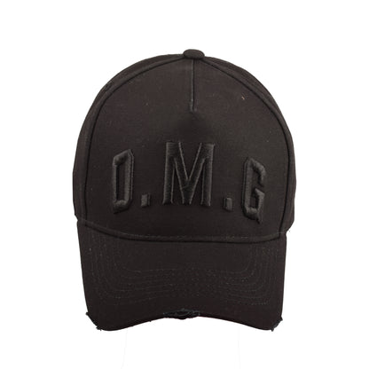 O.M.G Embroidered Distressed Baseball Cap
