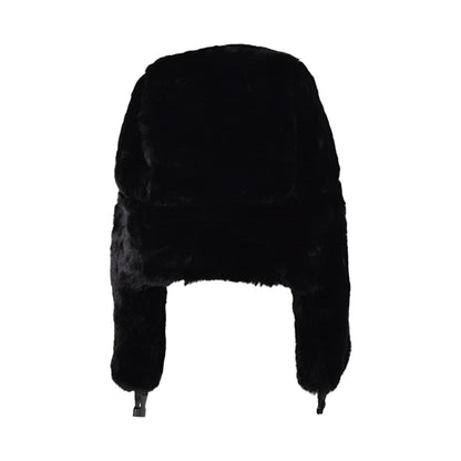 Royal Stallion Full Faux Fur Trapper Hat (Black)