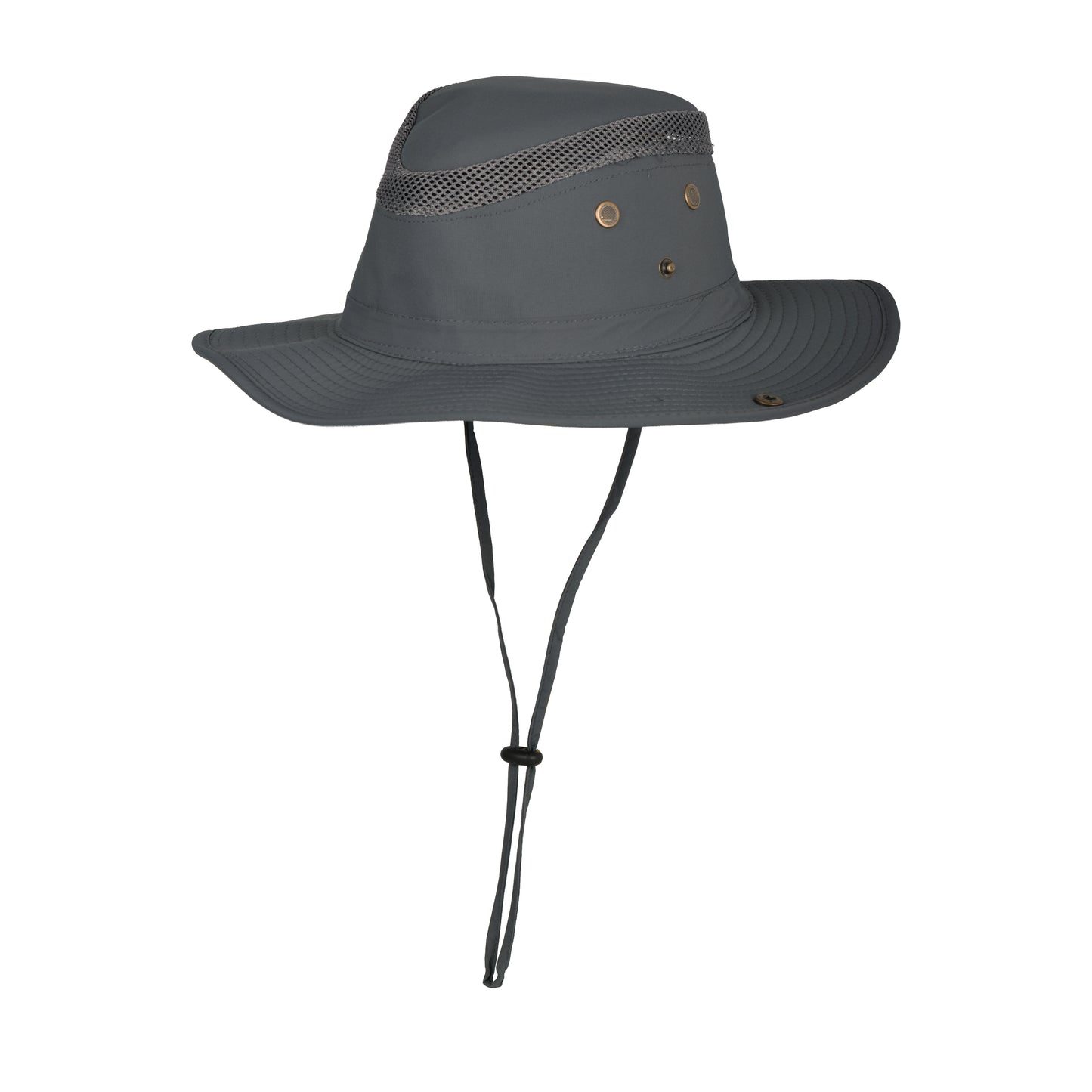 Mesh Vented Wide Brim Boonie Hat with Adjustable Chin Strap - MHT-40